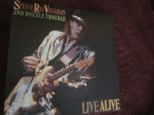Stevie Ray Vaughan 1987 Live Alive 12x12 Promo 2-Sided Cover Flat Poster