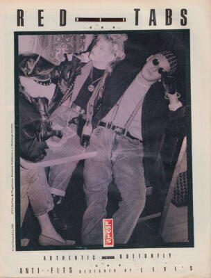 LEVI'S - Reklame Werbeanzeige Original-Werbung 1989 (2)