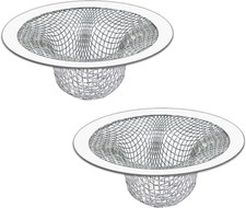 2PCS Tub Drain Hair Catcher - 2.75 Inch Shower Drain Mesh Strainer, Stainless St