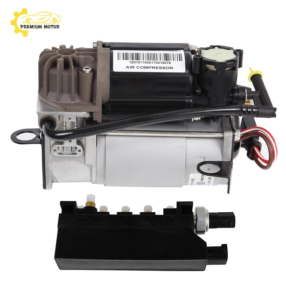 Air Suspension Compressor Pump + Valve Block For  Mercedes W220  E500 S430 S500