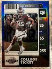 Jalen Wydermyer RC 2022 Chronicles Draft Picks Contenders Optic Blue Prizm /99