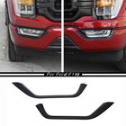For 2021-2023 Ford F150 F-150 ABS Black Front Fog Light Lamp Eyebrow Cover Trim