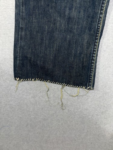Y2K rare affliction Denim Killers 90’s Dark wash Cross Patch jeans size 30x32 - Picture 5 of 14