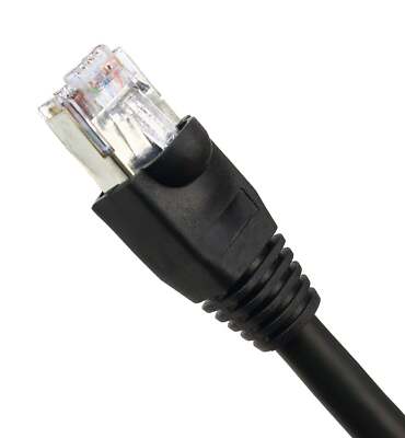 60FT Cat5e Outdoor Waterproof Ethernet Cable Direct Burial Shielded Pure Copper