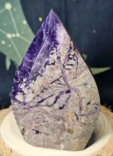 Pretty Opalized Fluorite Crystal Free Form Carving 100mm 200g