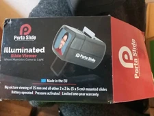 35MM SLIDE VIEWER NEW Porta Slide Illuminated  & 2X2 Mounted Slides