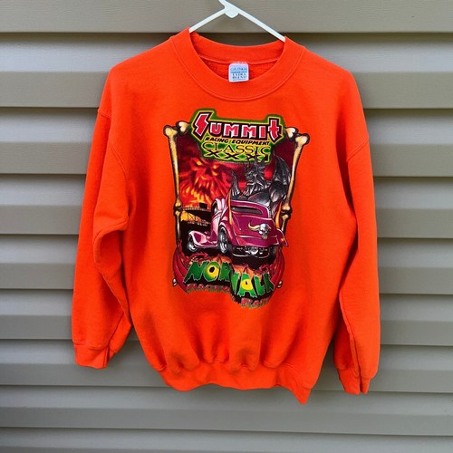 Summit Racing Classic XXXI Norwalk Ohio Pullover Gildan Sweatshirt Size M Orange - Picture 2 of 15