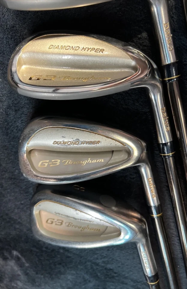 Juego de Hierro DAIWA G3 Brougham Diamond Hyper Kick Royal Lite L Flex Grafito - ¡RARO! Foto 3 de 4