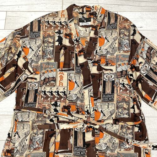 Pierre Cardin Kimono Robe Men's One Size Paris Belt Pockets Lord Taylor Vintage - Picture 2 of 24