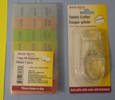 7 Day WEEK  Sunday to SAT.  of Morning  NOON  NIGHT PILL BOX  PILL CUTTER