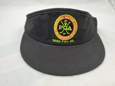 Vtg 1990 PGA Jr Visor Hat wisconsin Black Professional Golfers Association 