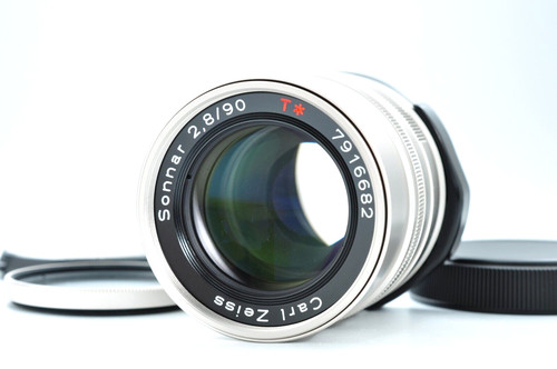 [Near Mint] Contax Carl Zeiss Sonnar 90mm f/2.8 T* Lens Japan 10698