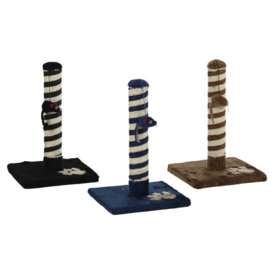 Beeztees Kratzbaum Minoes fr Katzen, 25x25x38 cm, mit Spielmaus, bunt |  eBay.de