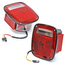 2 Fanali Posteriori Rosso US Tail Lamp Jeep Wrangler YJ + TJ + CJ 73-02