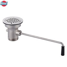 Commercial Sink Waste Drain Valve 3-1/2" Opening Prevent Clogging for Restaurant