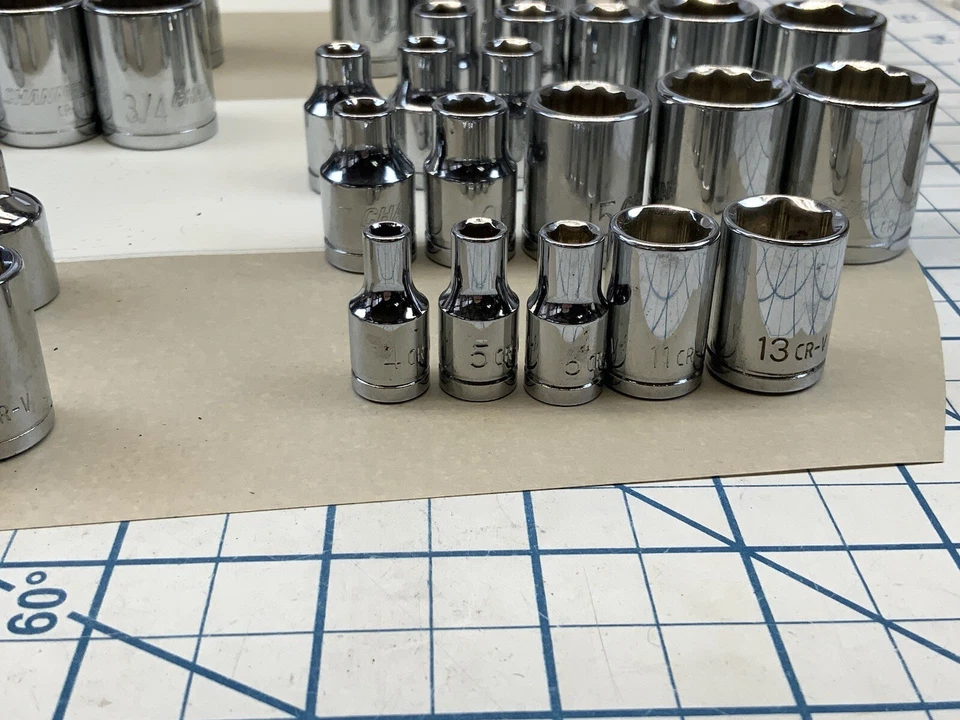 Channellock 40+pcs Socket Lot, 1/2-3/8-1/4 Drive - Taiwan - Image 2 of 4