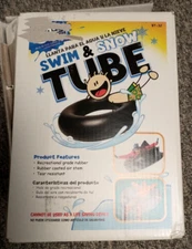 Swim and Snow Tube Tear Resistant NIB 32" Rubber Innertube Swim Ring Float