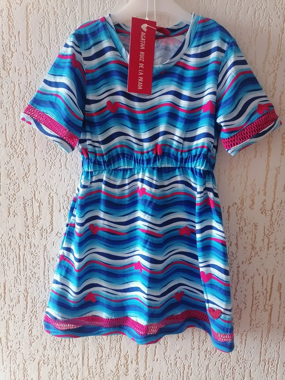 Vestito Cuori Bambina Agatha Ruiz de la prada Nuovo con etichette Età 4 anni
