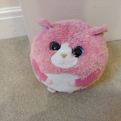 Ty Beanie Ballz Tumbles Cat Pink