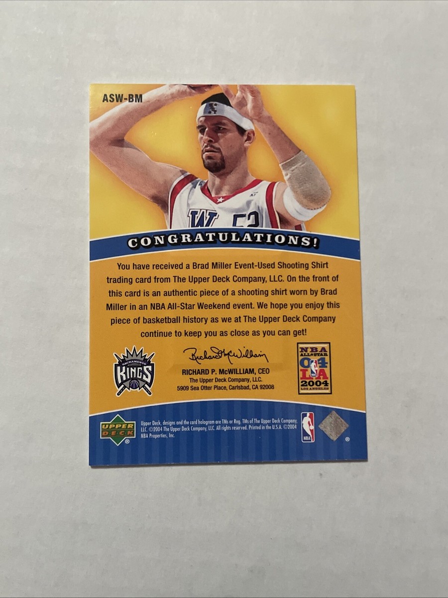 2004-05 Upper Deck - All-Star Weekend Jerseys Brad Miller #ASW-BM