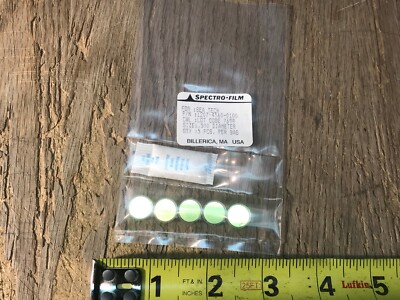 5 Spectro-Film optical filters passband / bandpass new .500 dia 1207-4560-0100