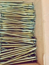 25LBS(@1000nails)-20d Huttig-Grip 20d 3-3/4" Framing Sinker Nails, Vinyl Coated.