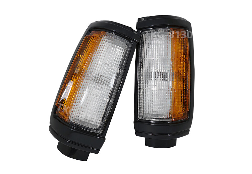 1 Pair Corner Light Lamp Black Trim For Mitsubishi Mighty Max L200