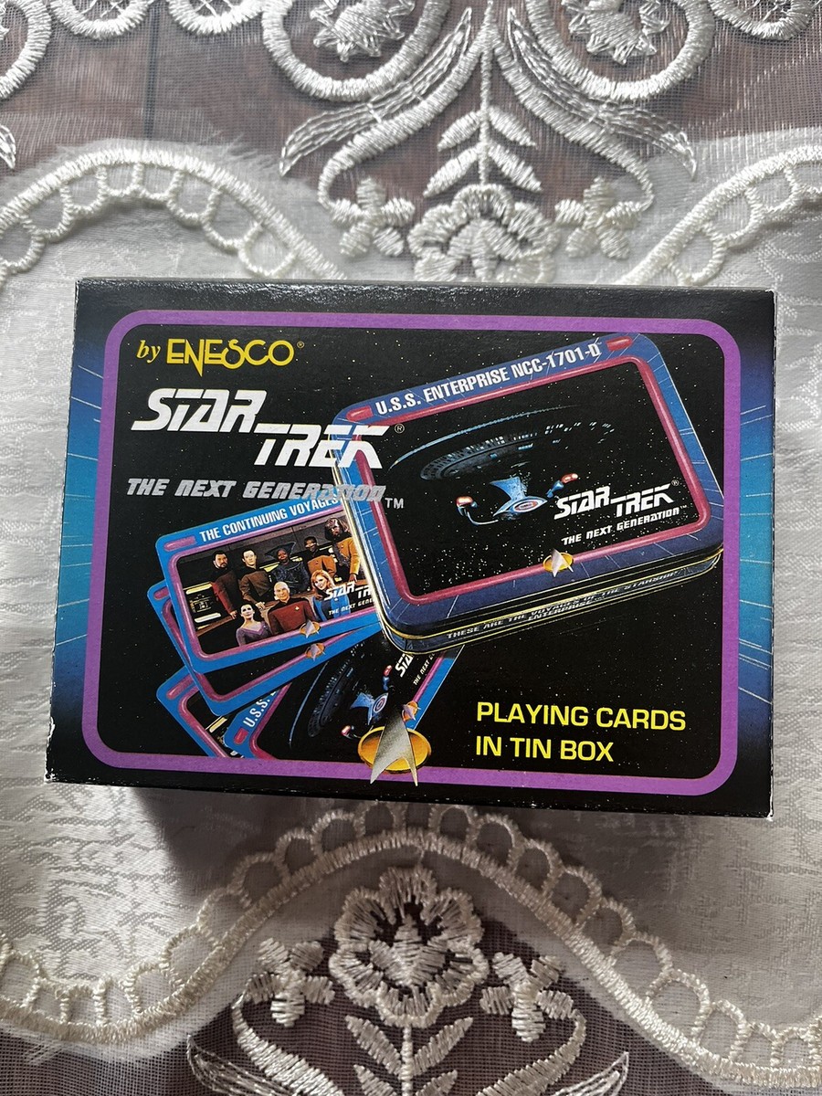 TIN TOYS コレクションカードセット Vintage 1992 STAR TREK THE NEXT GENERATION PLAYING IN TIN BOX