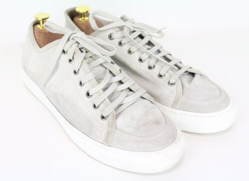 SUITSUPPLY Men Sneakers EU43 Light Grey Suede Leather Trainers Low-Top Classic - Picture 1 of 17