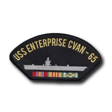 USS Enterprise CVAN-65 With Vietnam Service Ribbons US Navy Patch