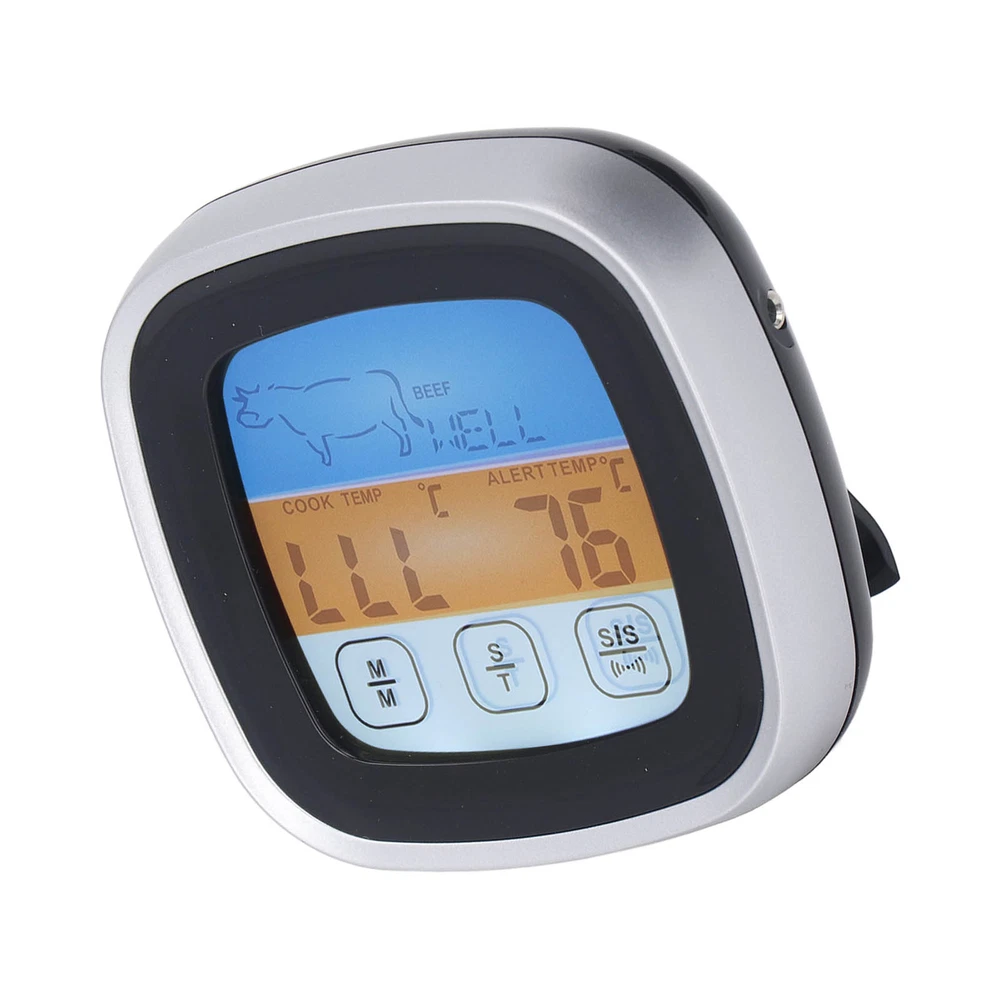 Digital Meat Thermometer LED Display Accurate Reading Meat Temperature Gauge