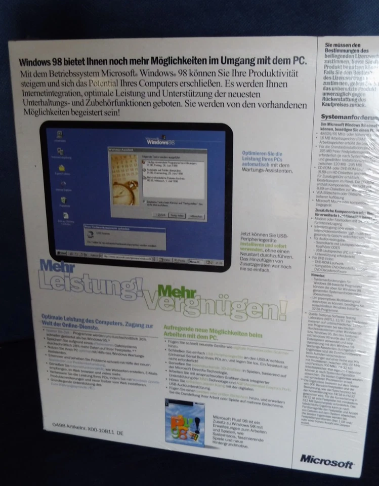 Windows 98 Update, Neu, original verschweißt - Bild 2 von 4