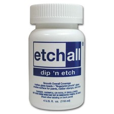 Etchall Glass Etching Dip 'N Etch 116ML  Etched Finish To Glass Matte Finish