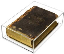 Clear Table Top Display Case 12.75x3.75x8.87 for Collectible Book (A020-CBTT)