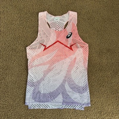 Asics Men Metaspeed Flash Red Running Singlet Size M | eBay
