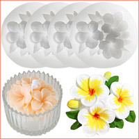 Silikonformen Kerzen 3D Blumen GießFormen 4 StüCk FüR DIY Kerzen Seife