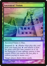 Ancestral Vision FOIL Time Spiral PLD Blue Rare MAGIC GATHERING CARD ABUGames