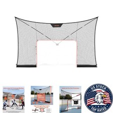 12x7ft Hockey Net Backstop Coverage Backyard Training Barrier Net Only