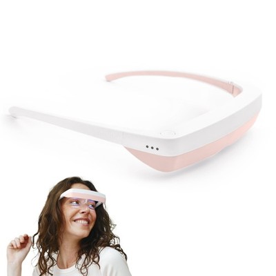 Light Therapy Glasses Wearable LED Daylight Lamp Pink Luminette Portable White