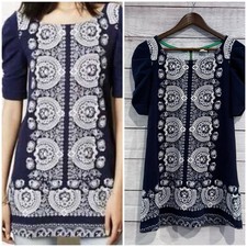 Anthropologie Akemi + Kin Ruched Short Sleeve Textured Tunic Dress Size XS