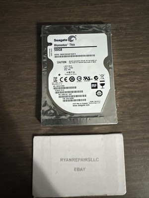 Seagate Laptop Momentus Thin HDD 500GB 2.5'' SATA III USED