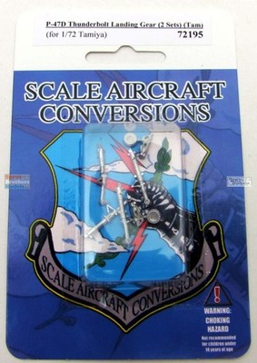 SAC72195 1:72 Scale Aircraft Conversions - P-47D Thunderbolt Landing Gear [2