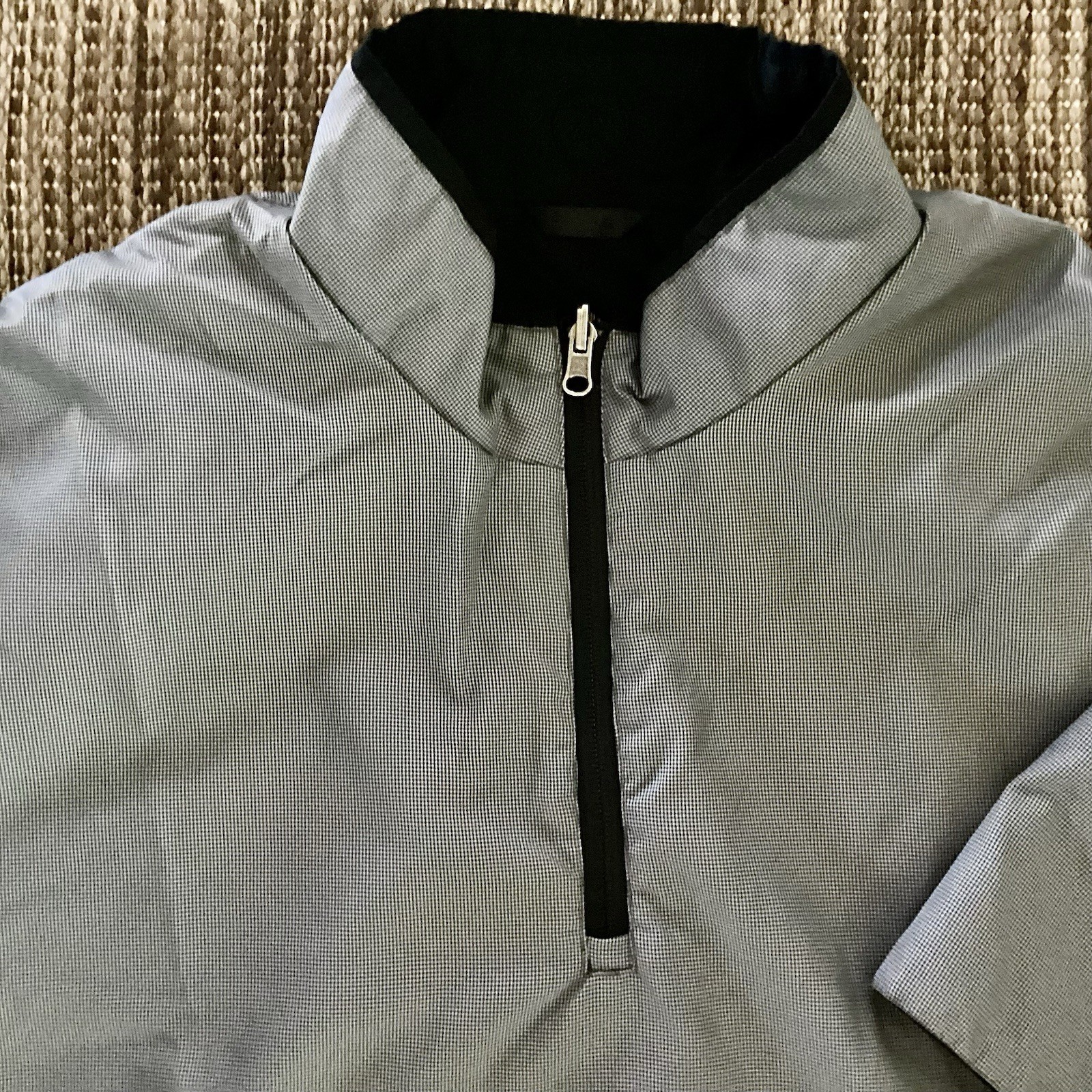 ZERO RESTRICTION Tour Series  Reversible 1/2 Sleeve Golf Pullover Gray Black XXL