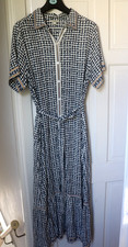 Max Studio London Ladies blue floral Maxi dress size XL
