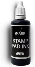 iMARK Premium Refill Ink for Self-Inking Stamps Daters Stamp Pads 2 oz Black