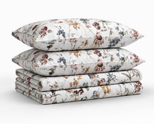 Deep Pocket King Size Sheet Set - 300 Thread Count Cotton Sateen Sheets with 22-