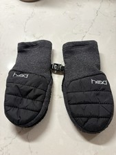 HEAD BLACK STRETCH MITTENS TODDLERS GIRL'S BOY'S SIZE XS 2-4