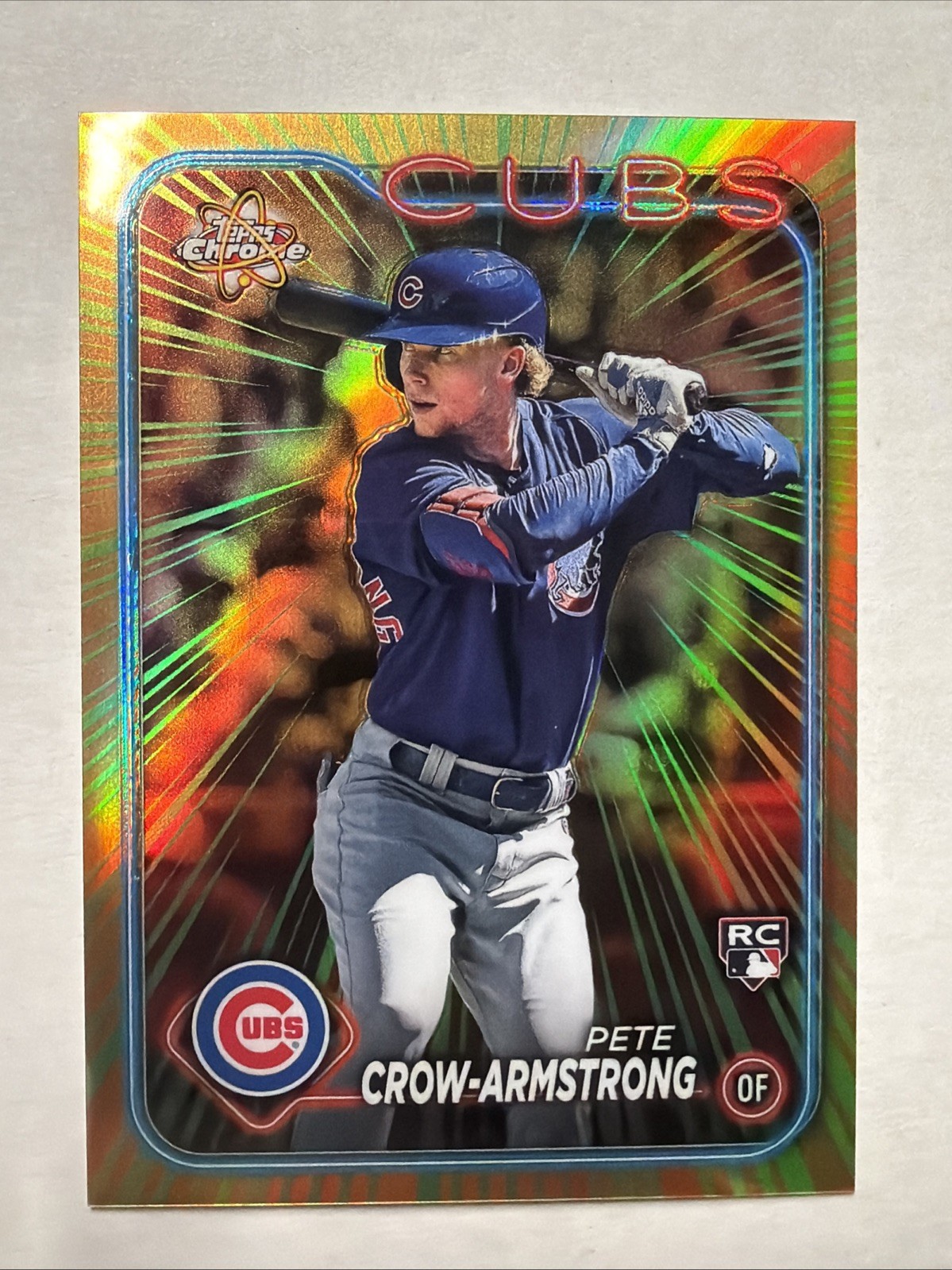 2024 Topps Chrome Radiating Rookies Pete Crow-Armstrong #RR-7 RC Cubs Rookie