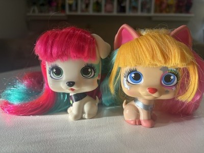 Lot of IMC Toys VIP Pets Color Boost Cat Dog  Puppy Pink/Yellow/Blue & Teal