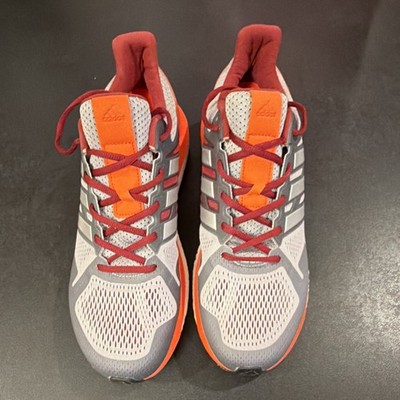 adidas Supernova ST Boost Men's Gray Orange Red White Sneakers BB0992 Low Top